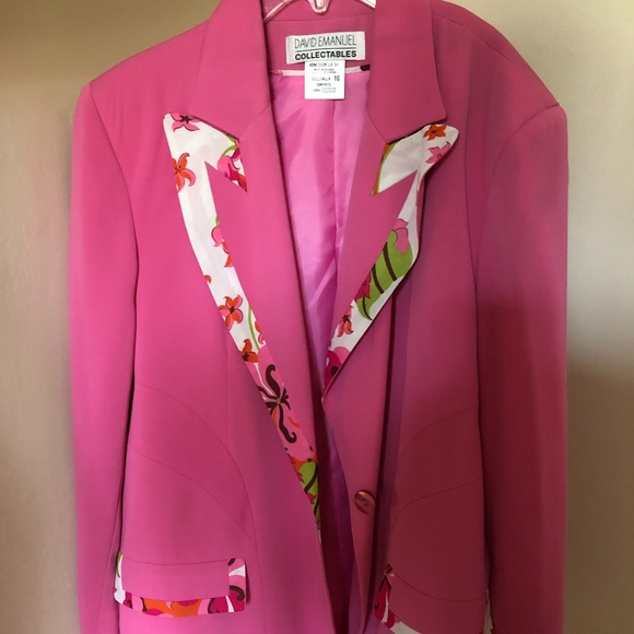 David Emanuel Collectables Hot Pink blazer - Picture 1 of 4